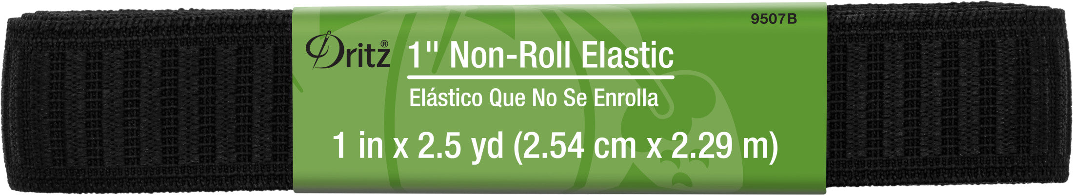 Dritz Elastics & Fabrics élastique tissé noir 25 mm 12 yards