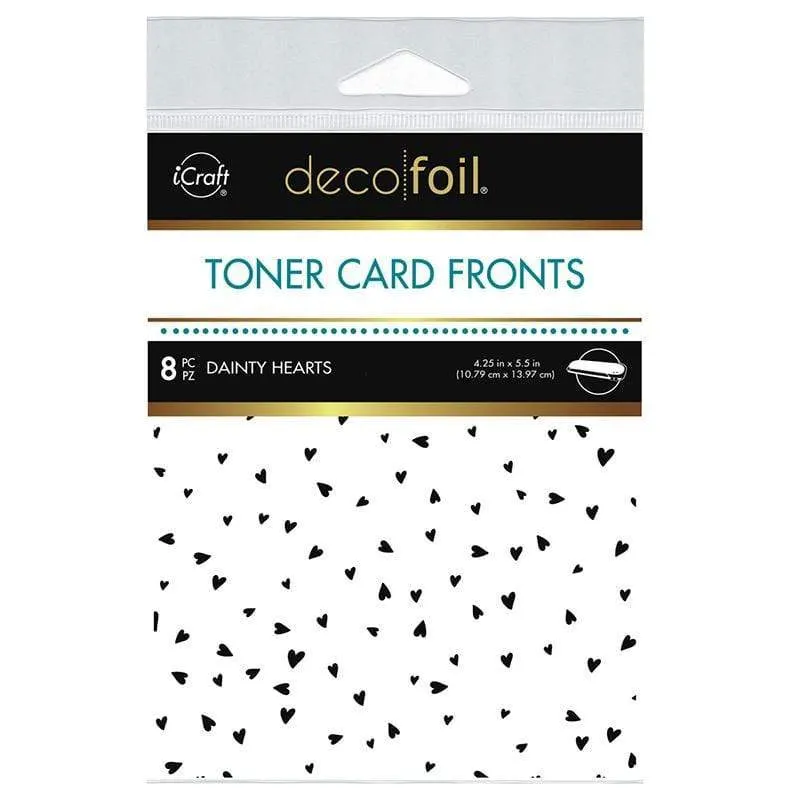 Deco Foil Dainty Hearts cartes à foiler A2 x8