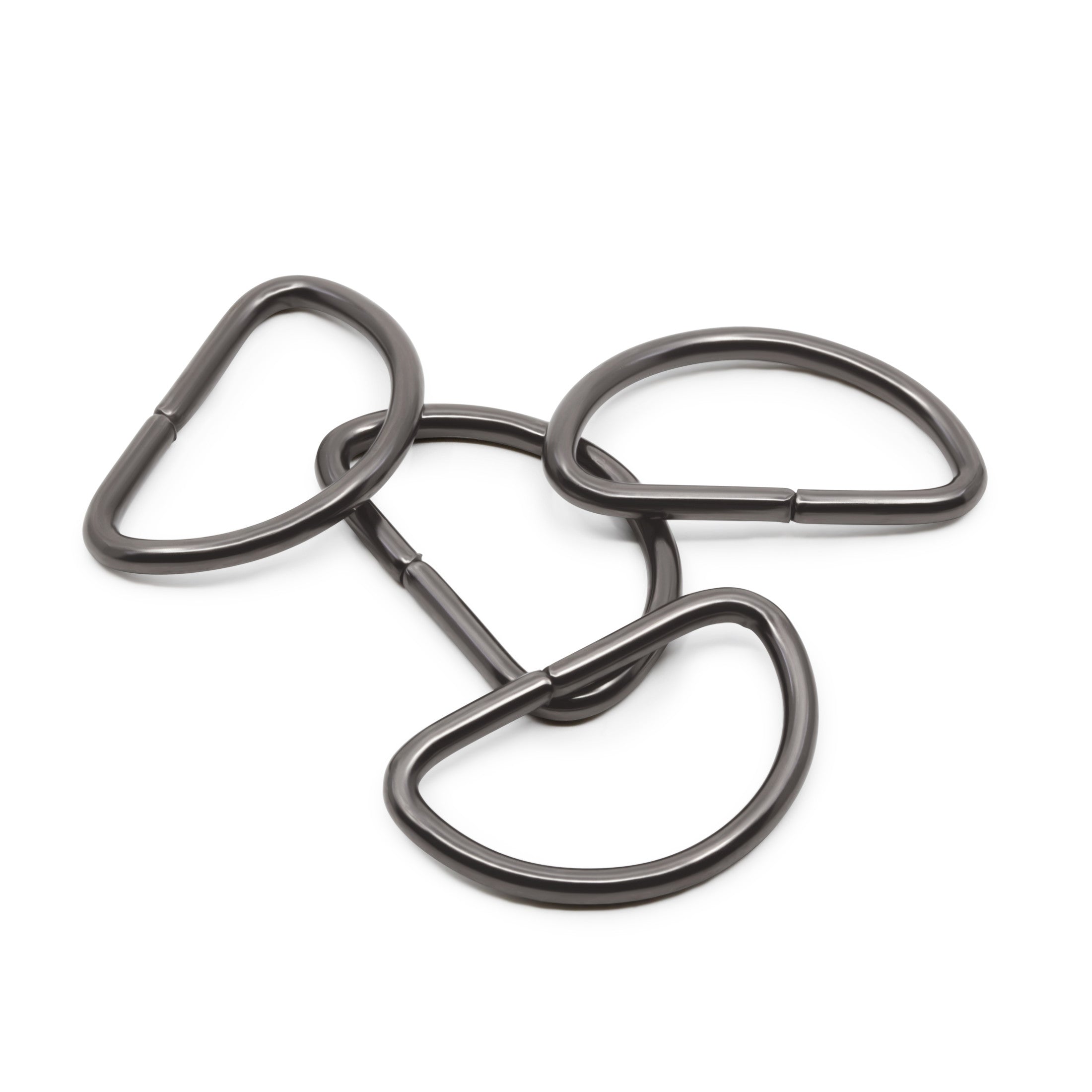 Dritz Fasteners Anneaux en D 1-1/4" Noir x4 sangle 32 mm