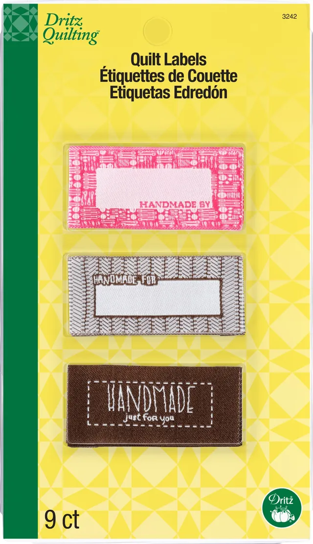 Dritz Quilting étiquettes à coudre assorties 9 pc