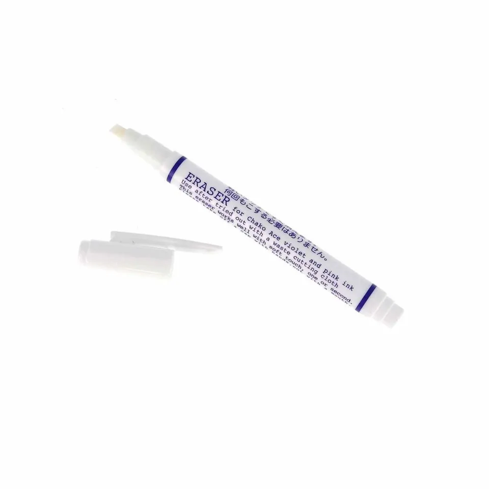 Bohin Marquage effaceur tissu feutres rose et violet