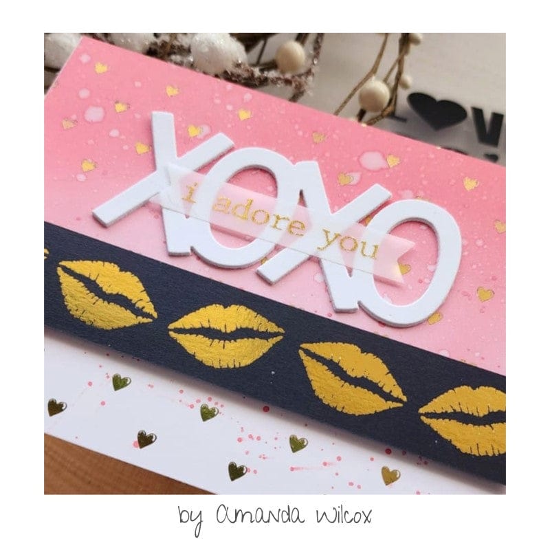 Deco Foil Transfert adhésif Love & Kisses 3 feuilles