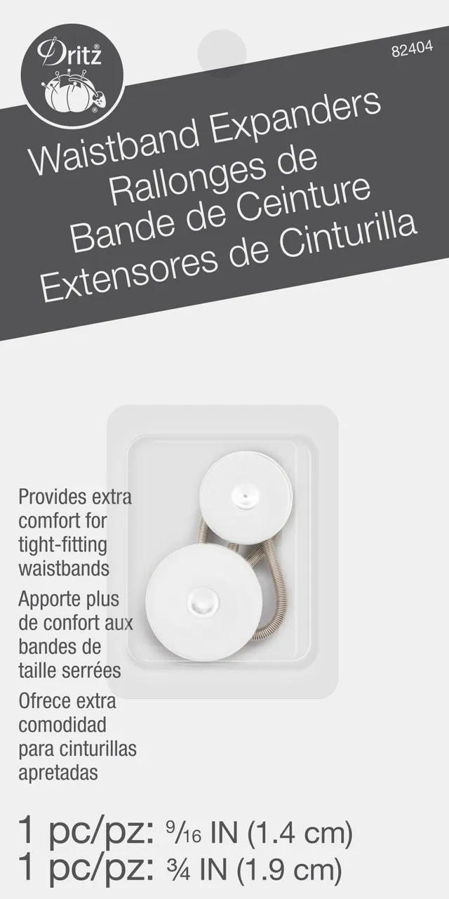 Dritz 82404 boutons extenseurs ceinture 2 pièces
