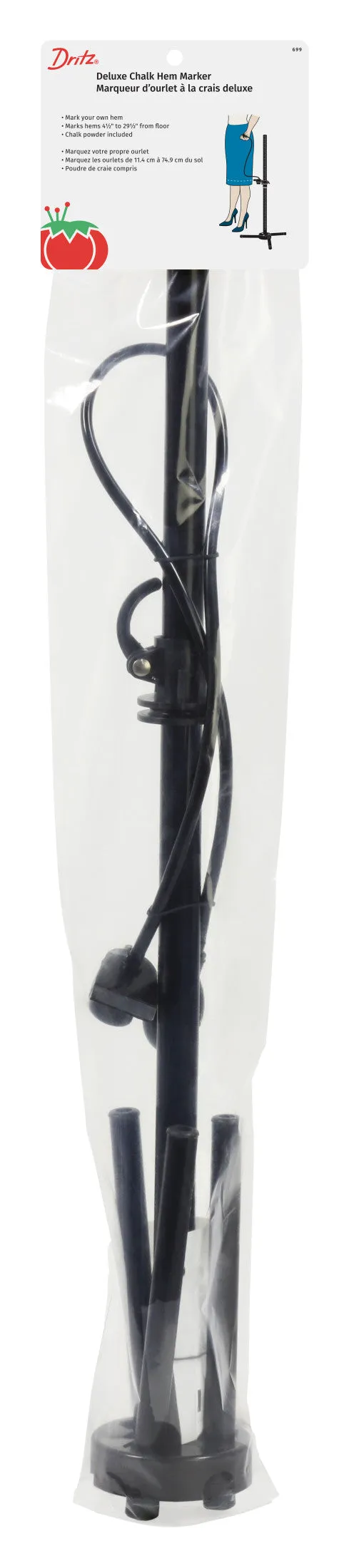 Dritz 699 marqueur ourlet à craie 11-75 cm avec poudre