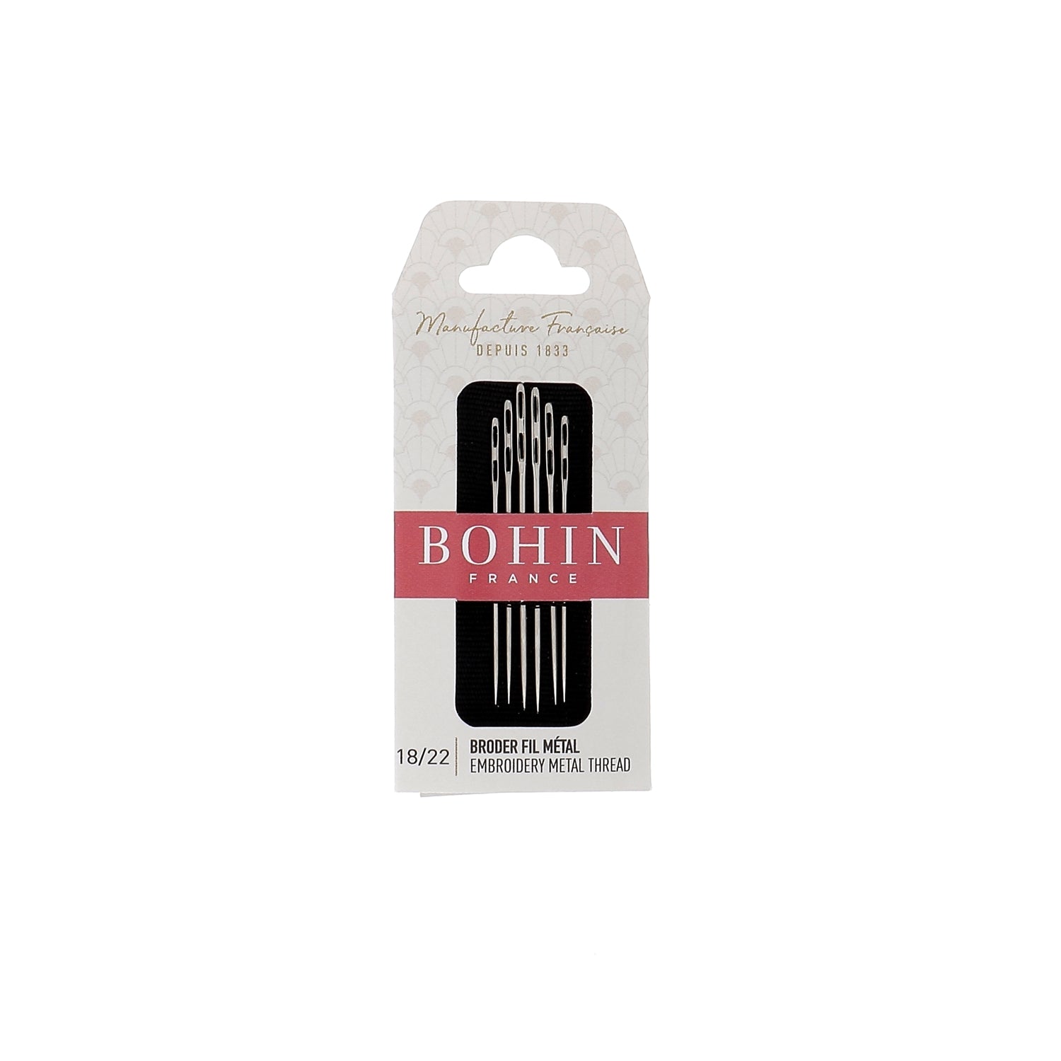 Bohin Aiguilles broder double chas N°18-22 métal