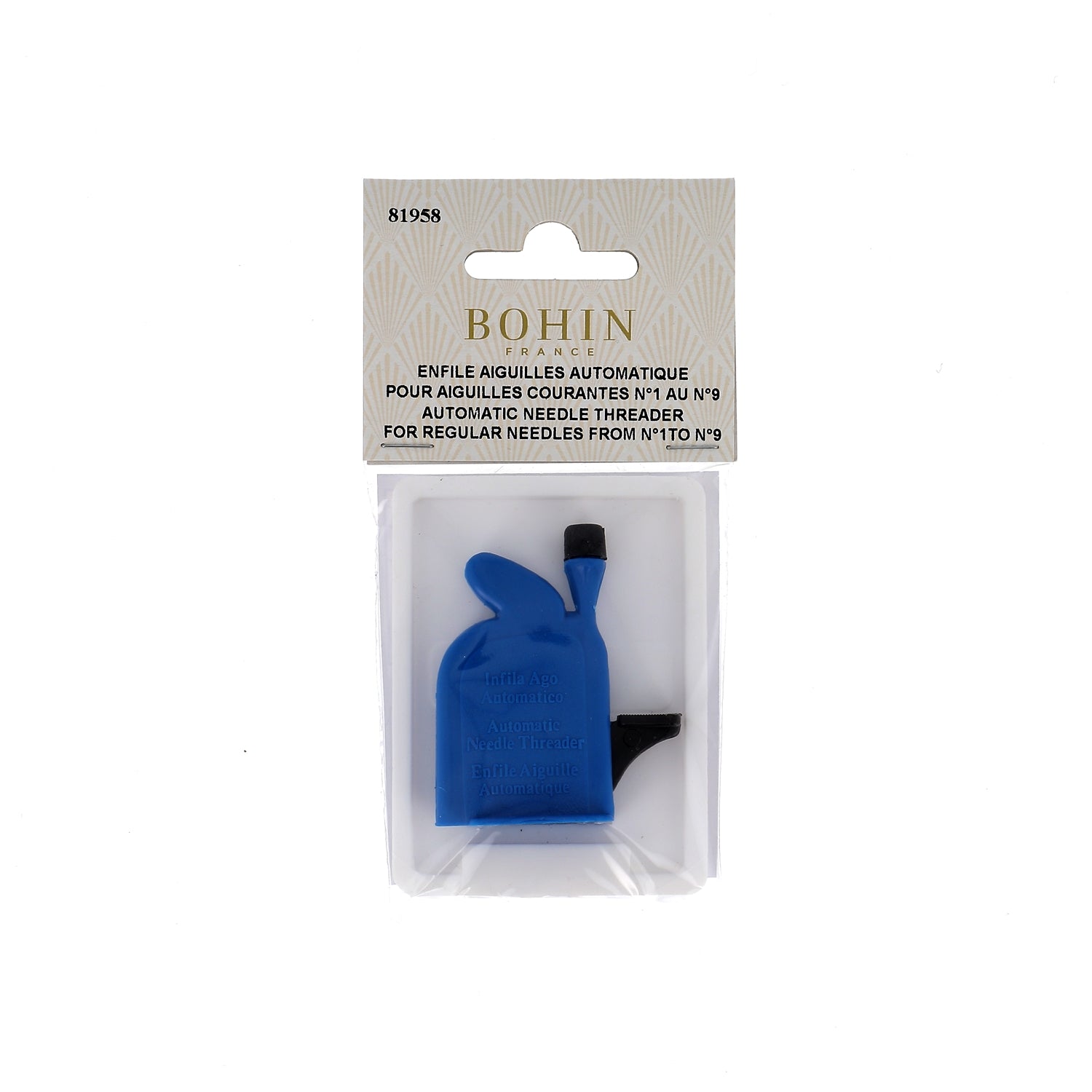 Bohin Accessoires aiguilles Enfile aiguille automatique N°1-N°9