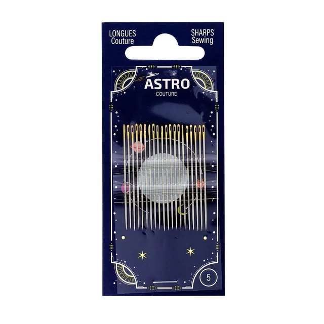Bohin Aiguilles Astro Couture longues n°7 pochette 20 tissu