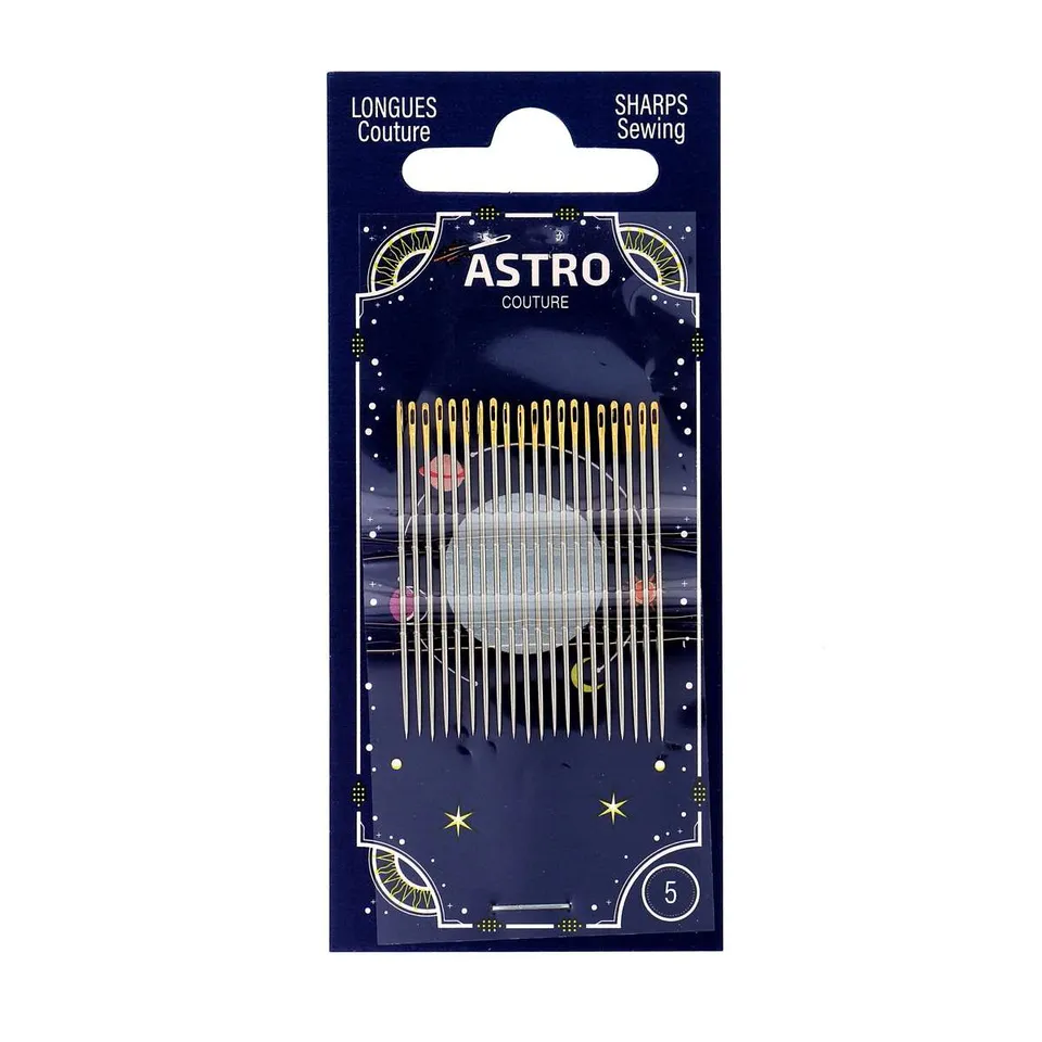 Bohin Aiguilles Astro Couture longues n°7 pochette 20 tissu