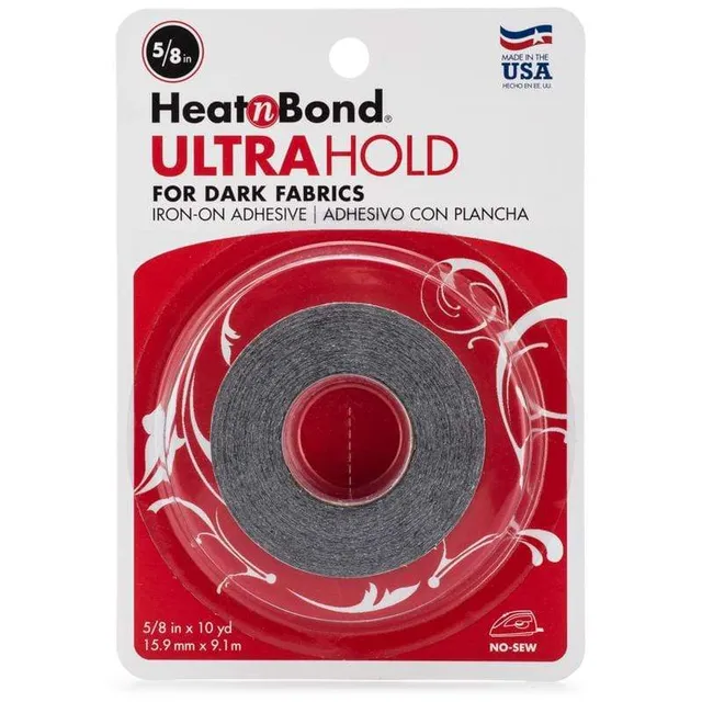 HeatnBond UltraHold ruban thermocollant tissu foncé 5/8in 10yds
