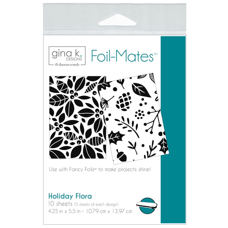 HeatnBond Gina K. Designs Holiday Flora foil-mates 10 feuilles