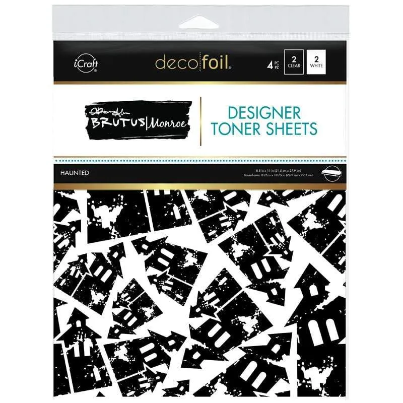 Brutus Monroe Haunted papier toner 4 feuilles halloween foil
