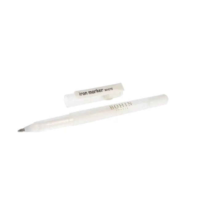 Bohin Marquage stylo tissu effaçable fer feutre blanc