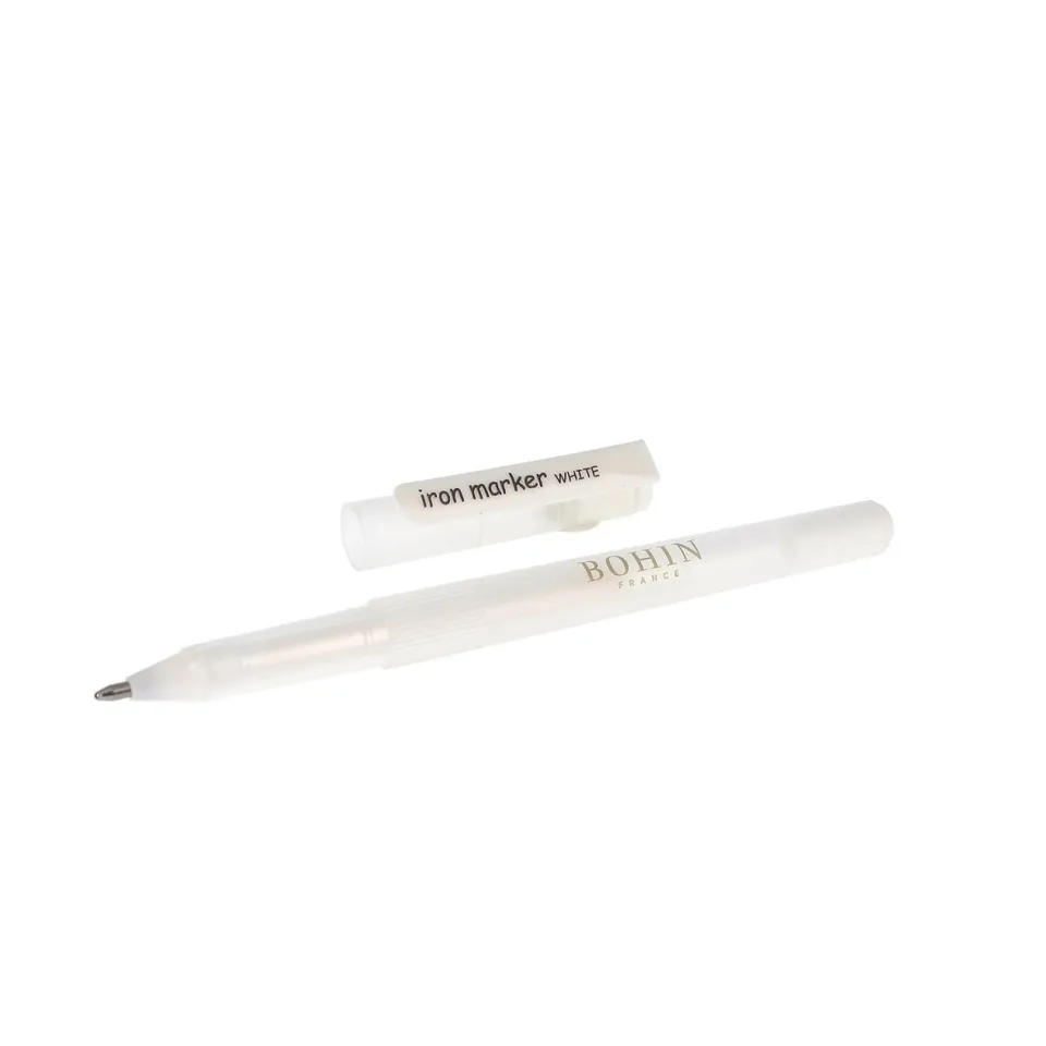 Bohin Marquage stylo tissu effaçable fer feutre blanc