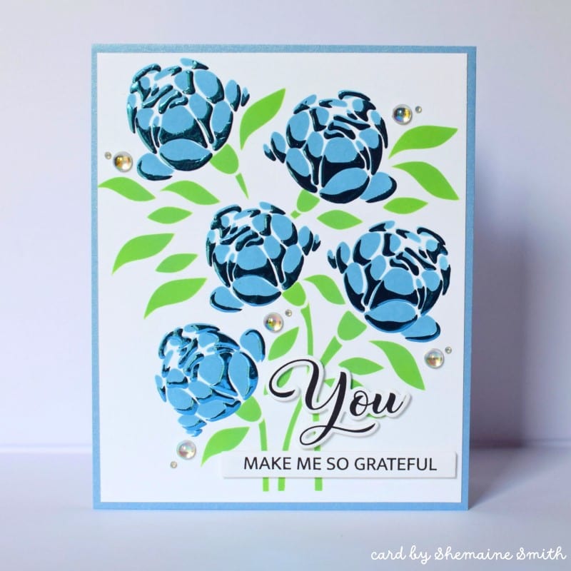 HeatnBond Gina K Fancy Foil transfert Blue Sky 12 feuilles