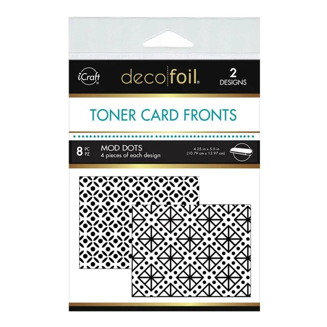HeatnBond Deco Foil cartes toner Mod Dots A2 8 feuilles