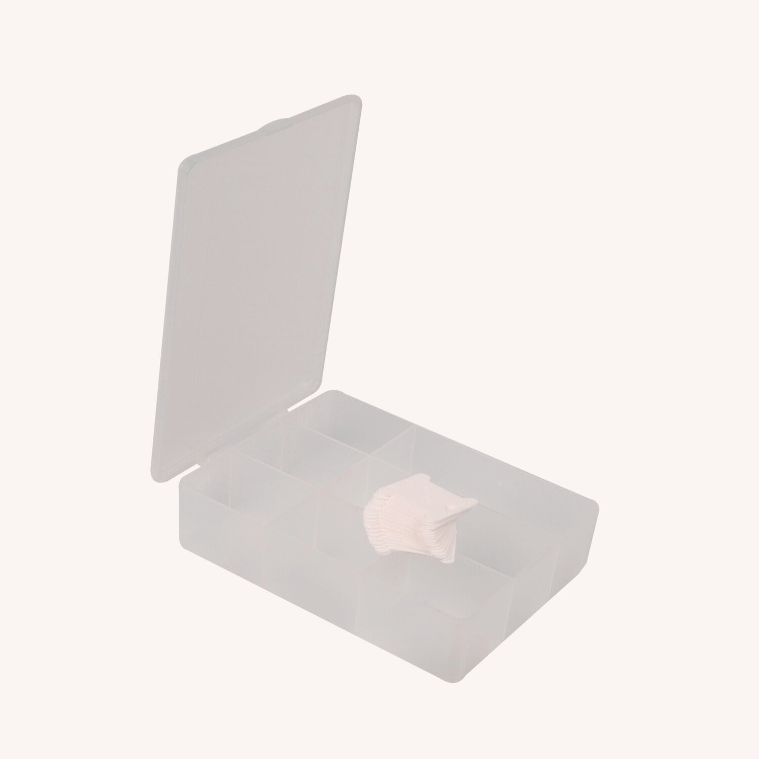 Bohin Rangement boite fils plastique grande + 100 cartonnettes