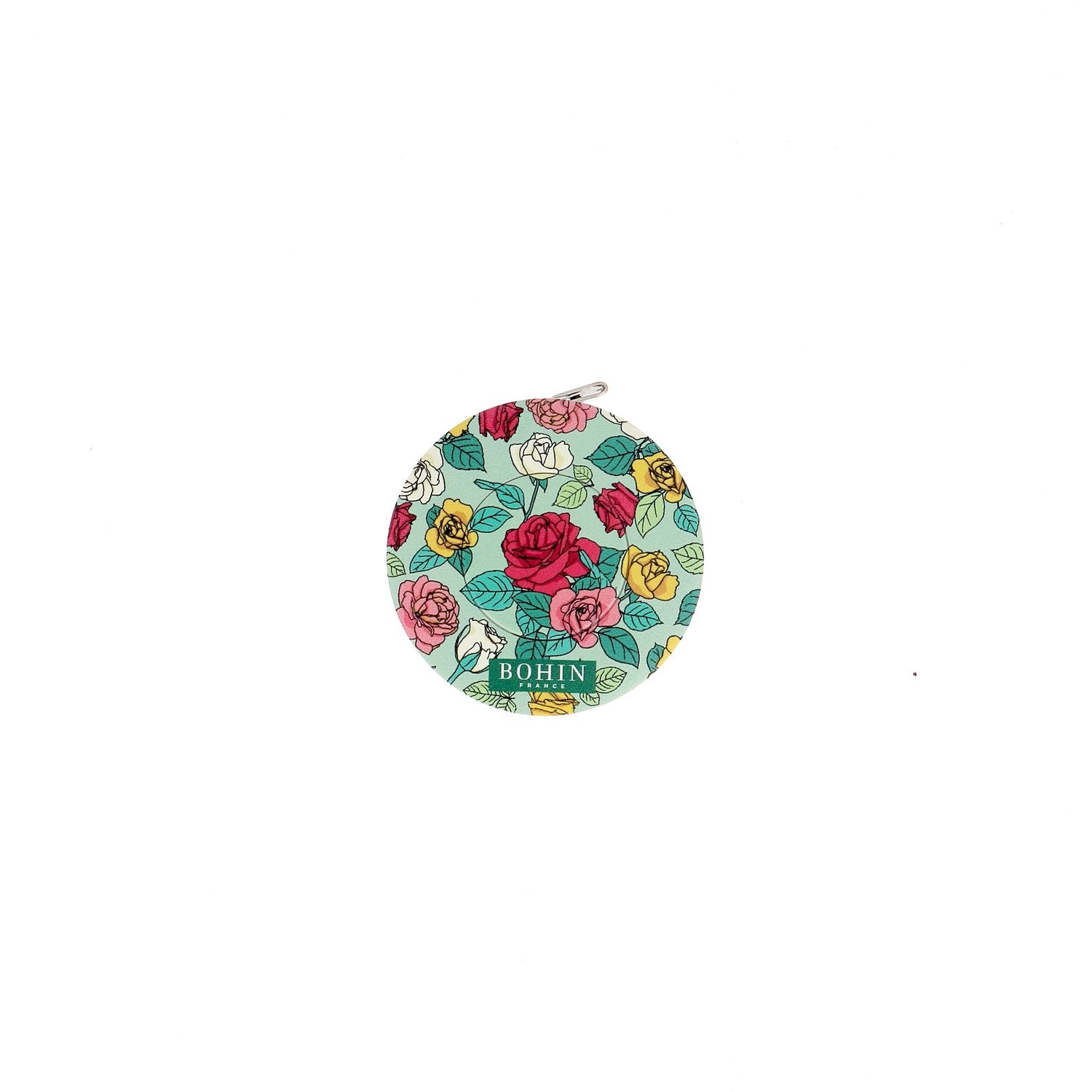 Bohin Mesure Mètre Enrouleur Blossom 150 cm Bleu