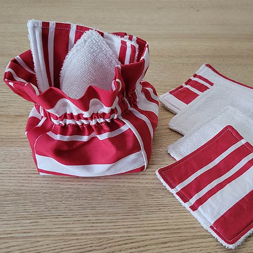 Kitac Pochon 8 Lingettes kit couture facile éponge