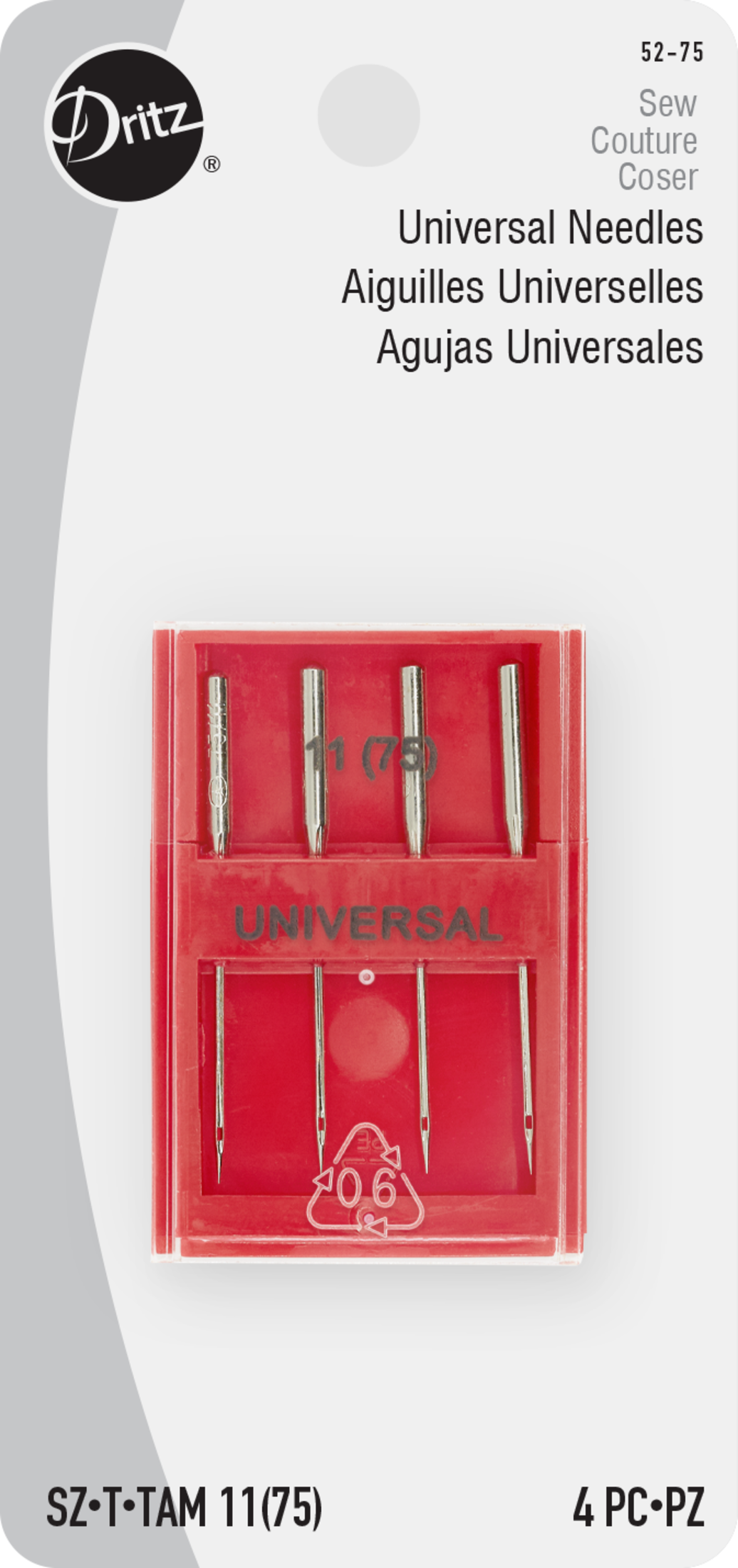 Dritz Needles Aiguilles machine universelles 90/14 4 pcs