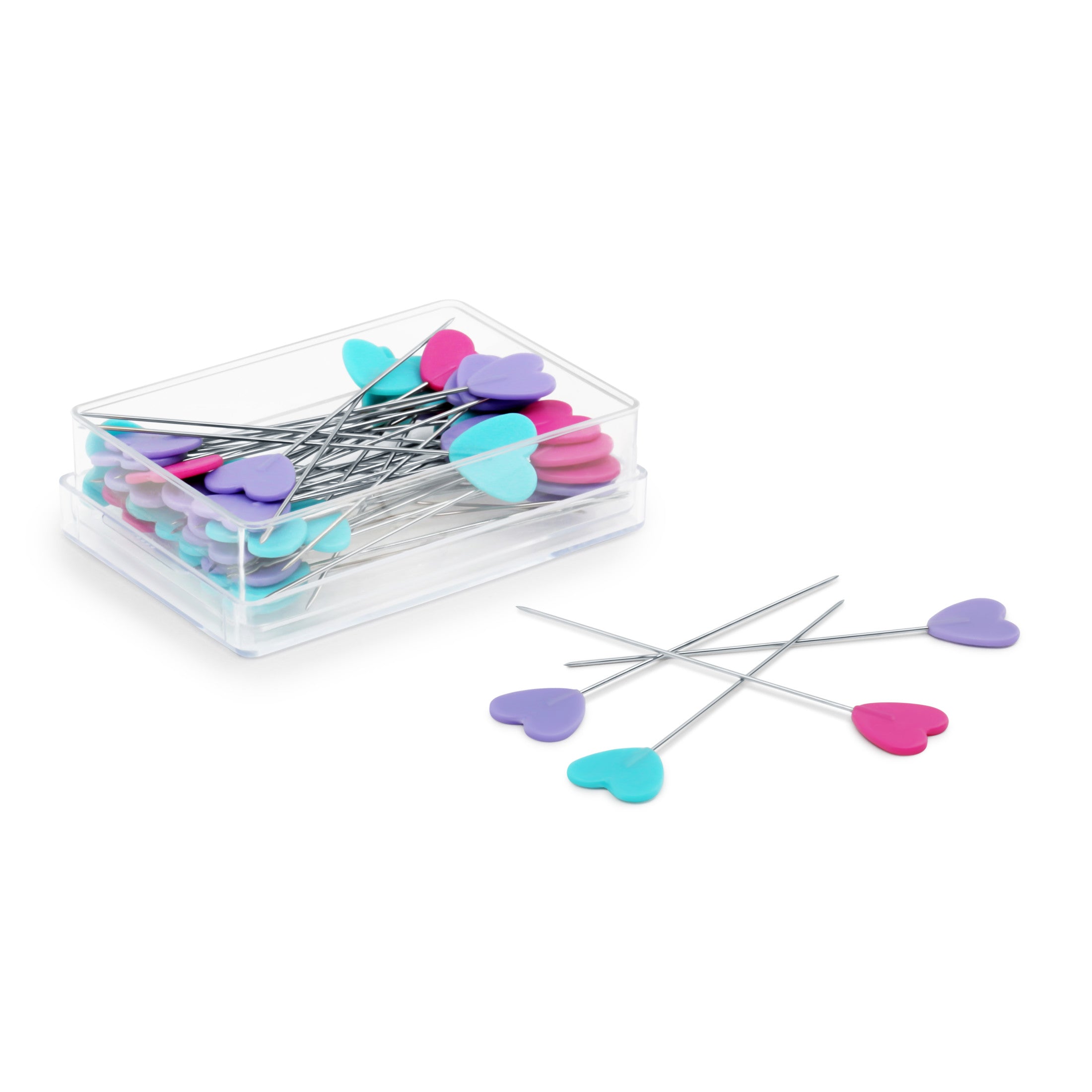 Dritz épingles cœur plat 50 mm assorti x50