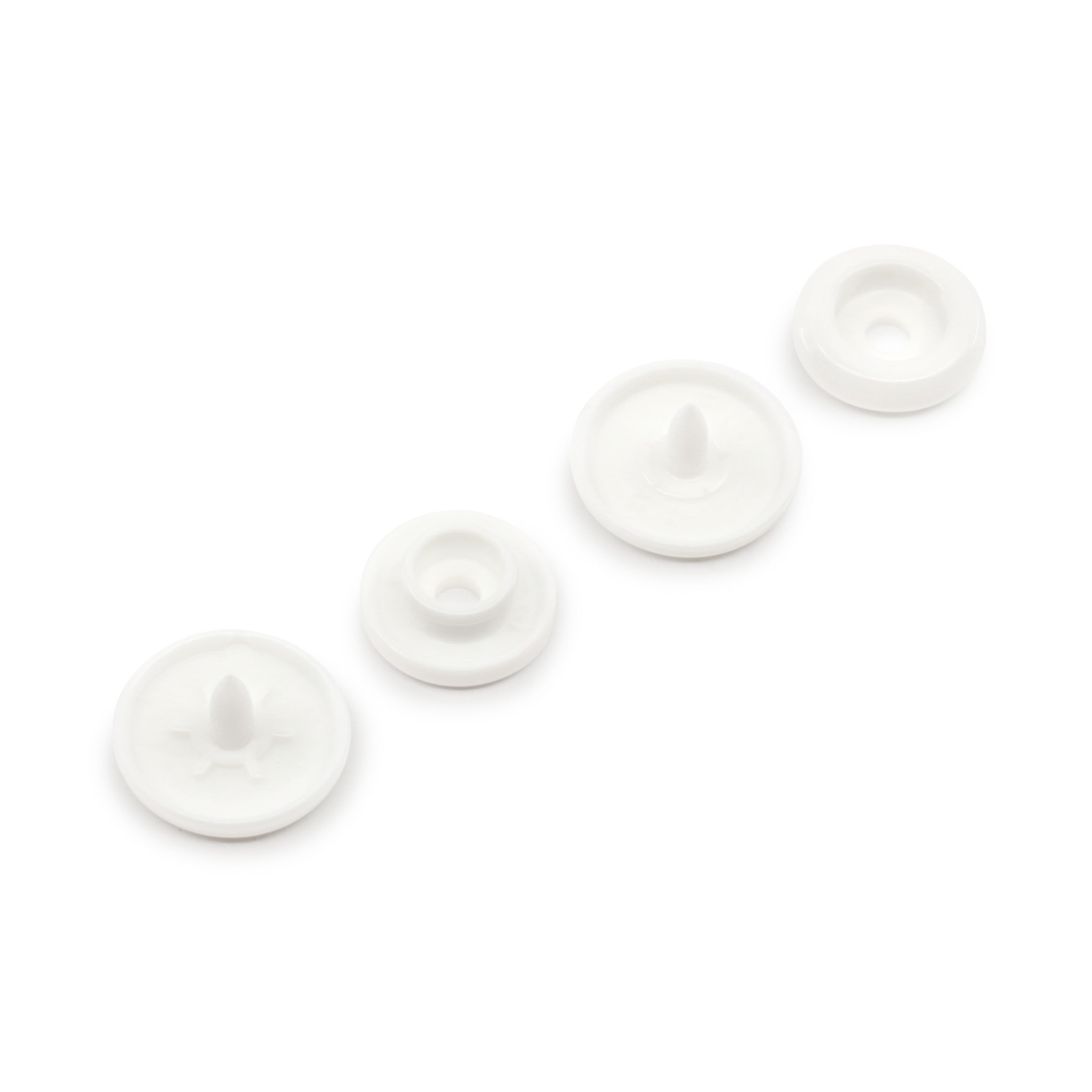 Dritz Fasteners boutons-pression plastique blancs 12 jeux
