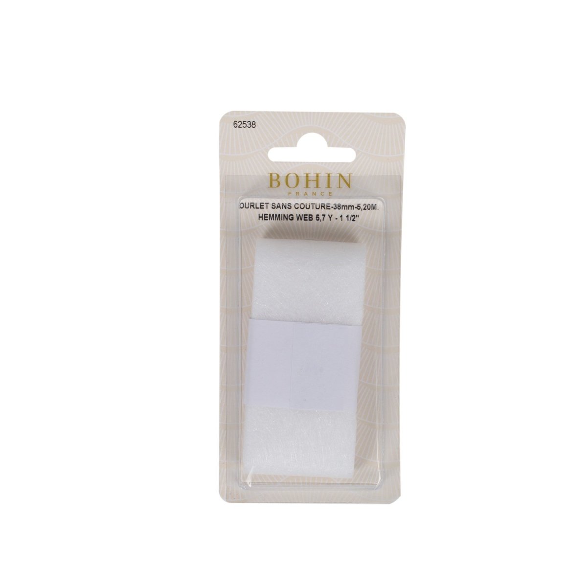 Bohin Colles ruban ourlet sans couture 5 m x 25 mm