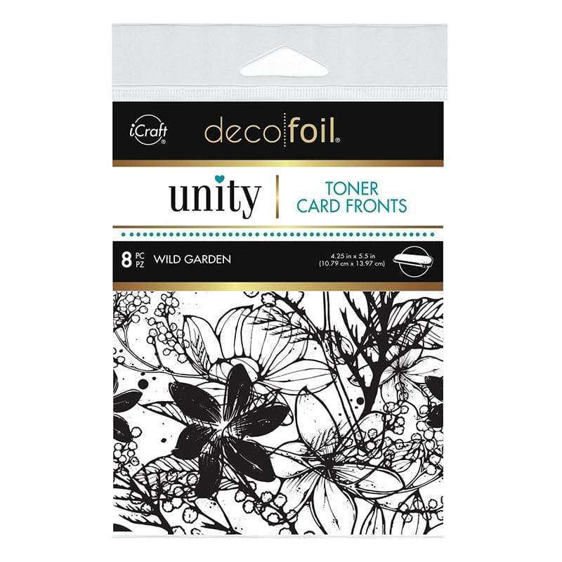 Unity Wild Garden toner card fronts papier foil 8 feuilles