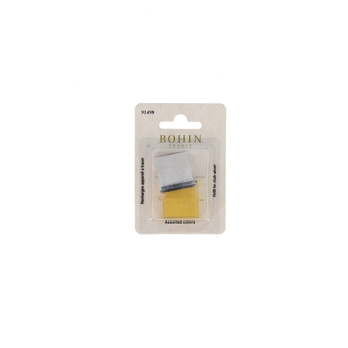 Bohin Marquage recharge craie roulette Bleu/Blanc lot 2