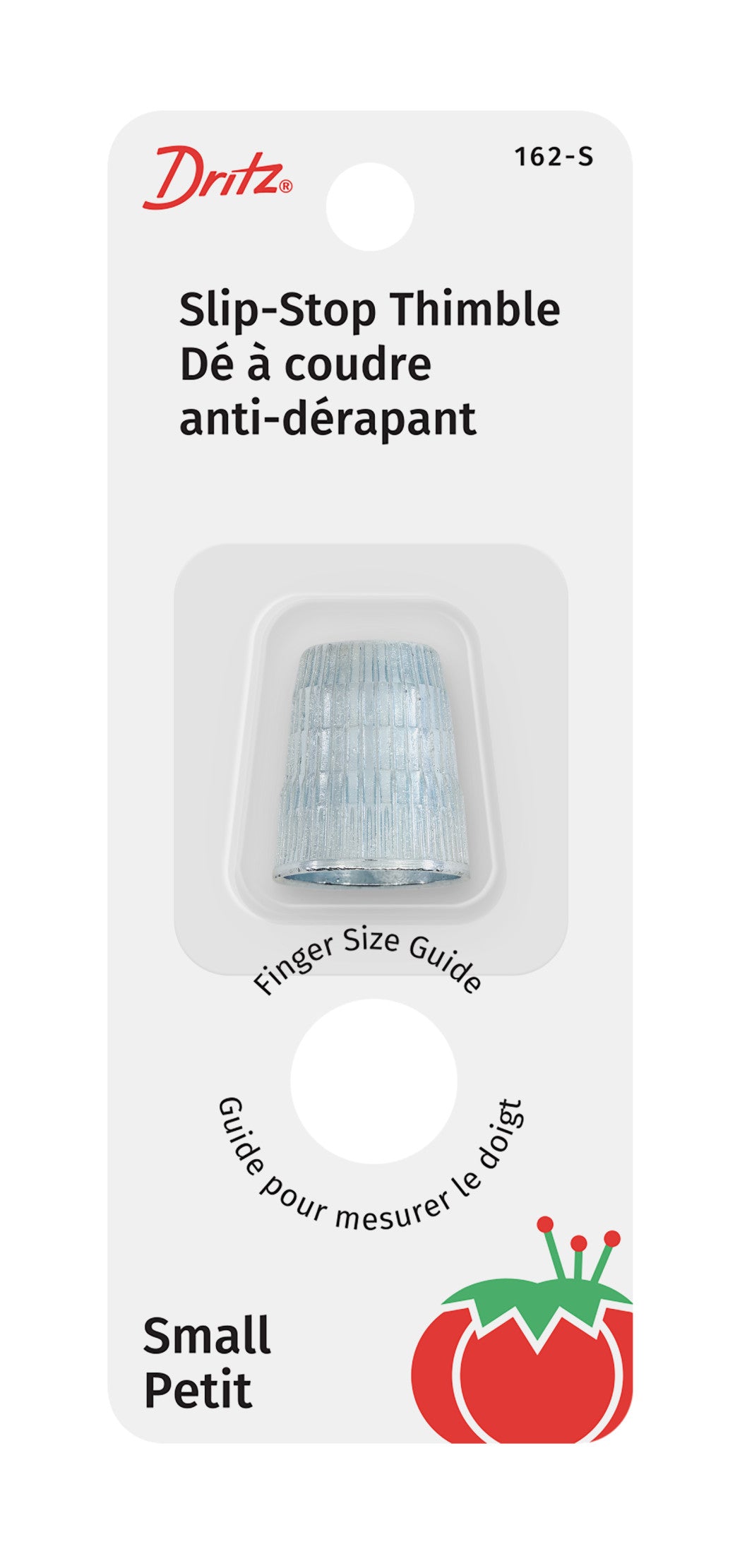 Dritz Slip-Stop dé à coudre zinc nickelé taille M