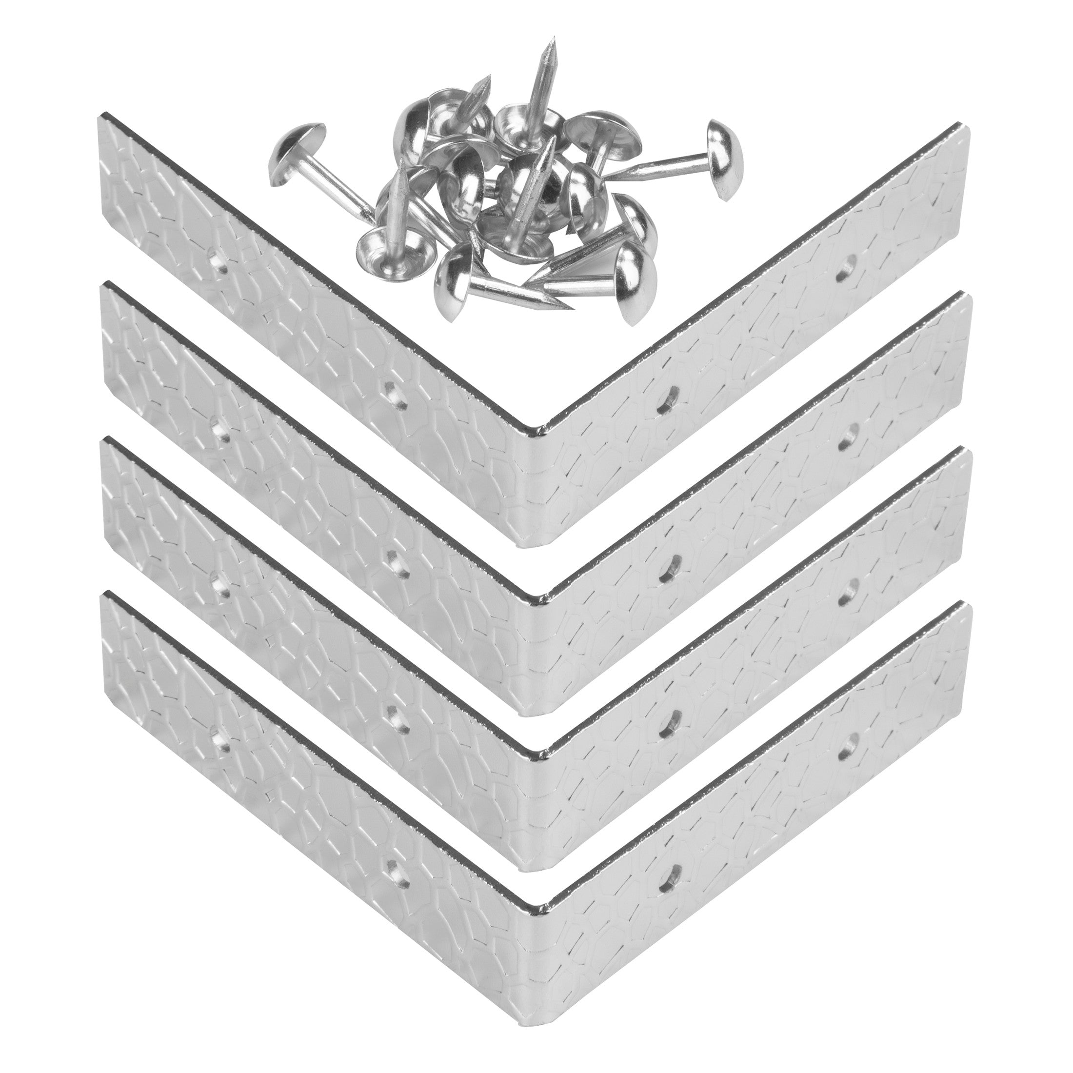 Dritz Home coins d'angle métal laiton antique x4