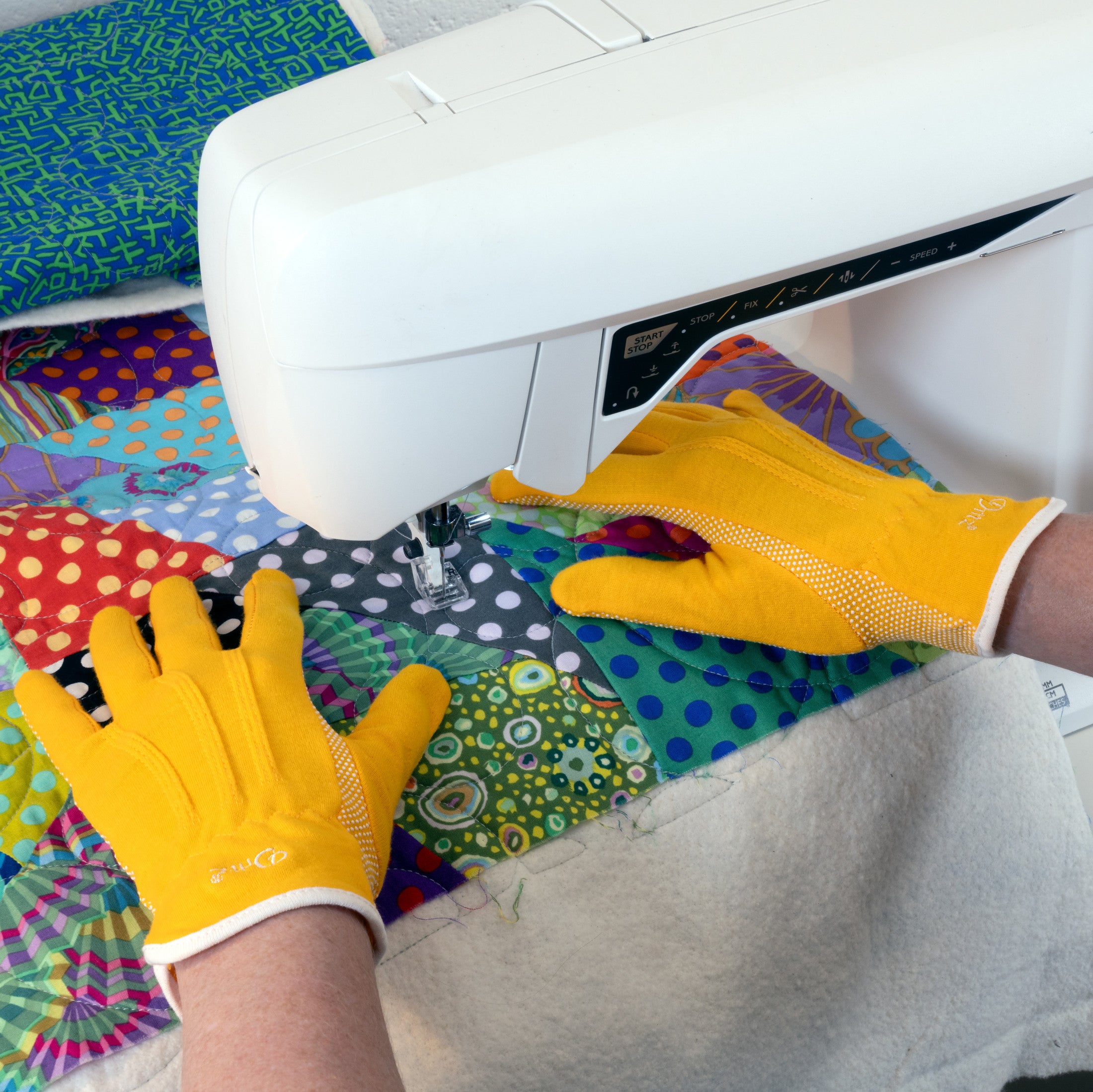 Dritz Quilting 3104 gants quilting jaune L antidérapants