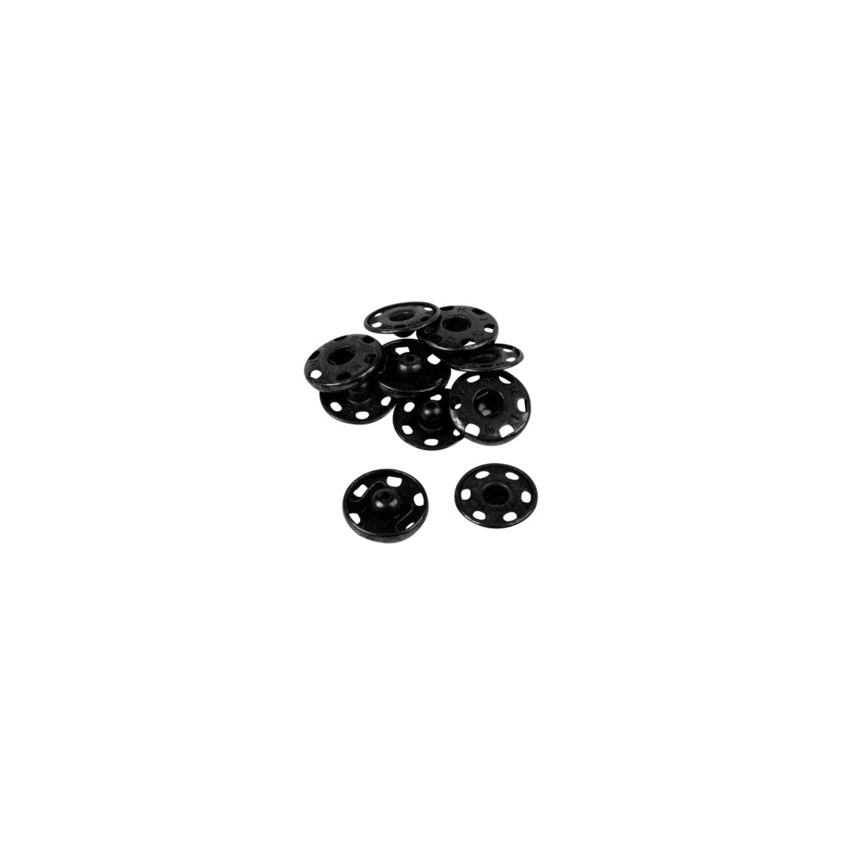 Bohin Pressions à coudre laiton noir 6 à 21 mm