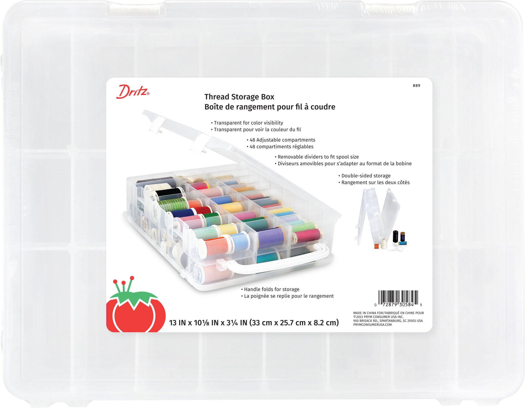 Dritz Storage 889 boîte rangement fil 48 cases couture