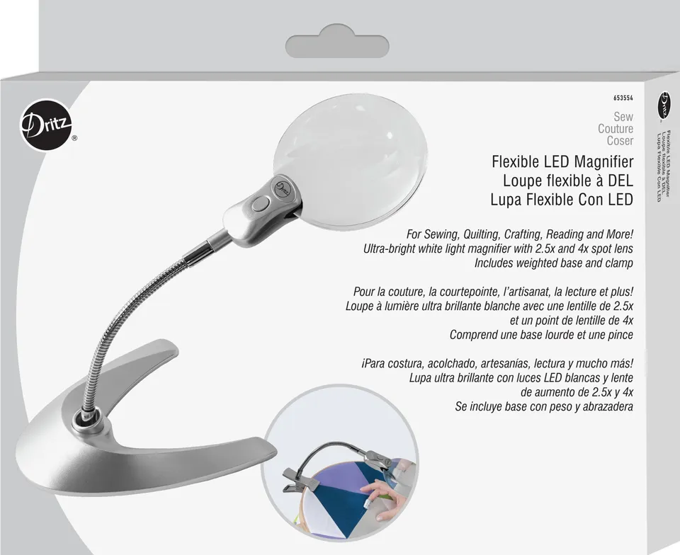 Dritz Clothing Care Loupe LED Flexible x2,5 Table