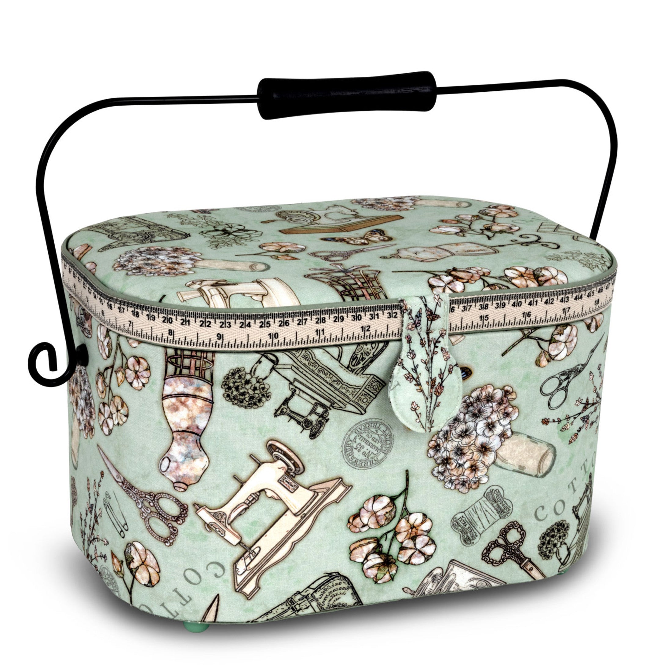 Dritz Sewing panier couture ovale grand floral