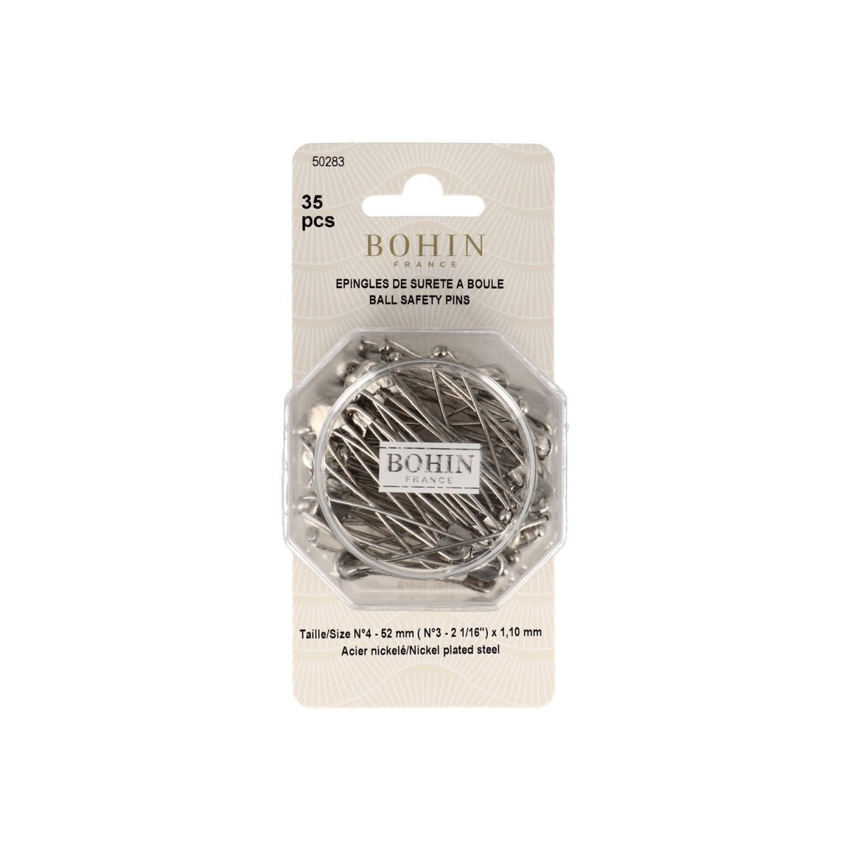 Bohin Épingles nourrice boule 52 mm boîte 35 N°4