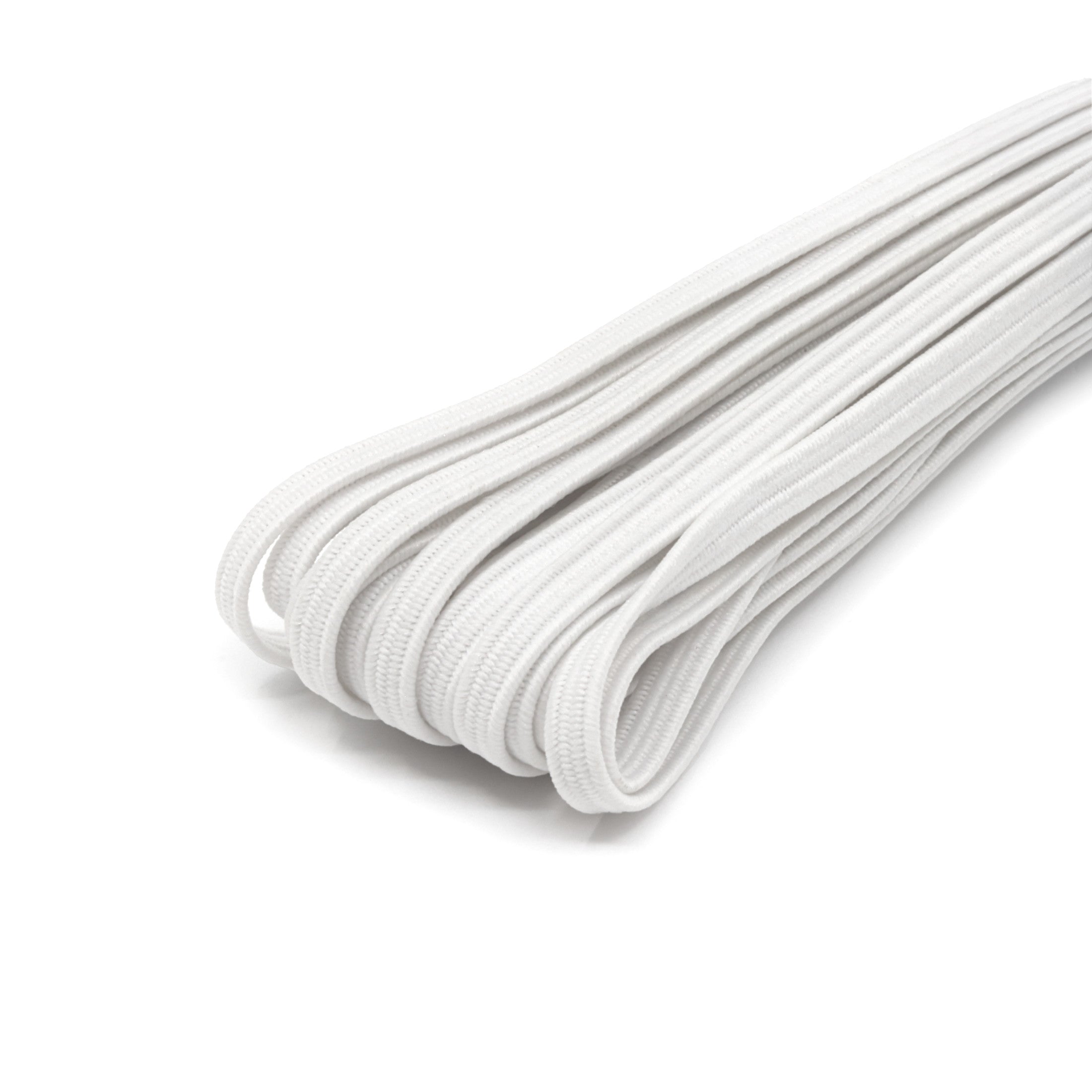Dritz Élastique Tressé Blanc 3 mm 4 Yards