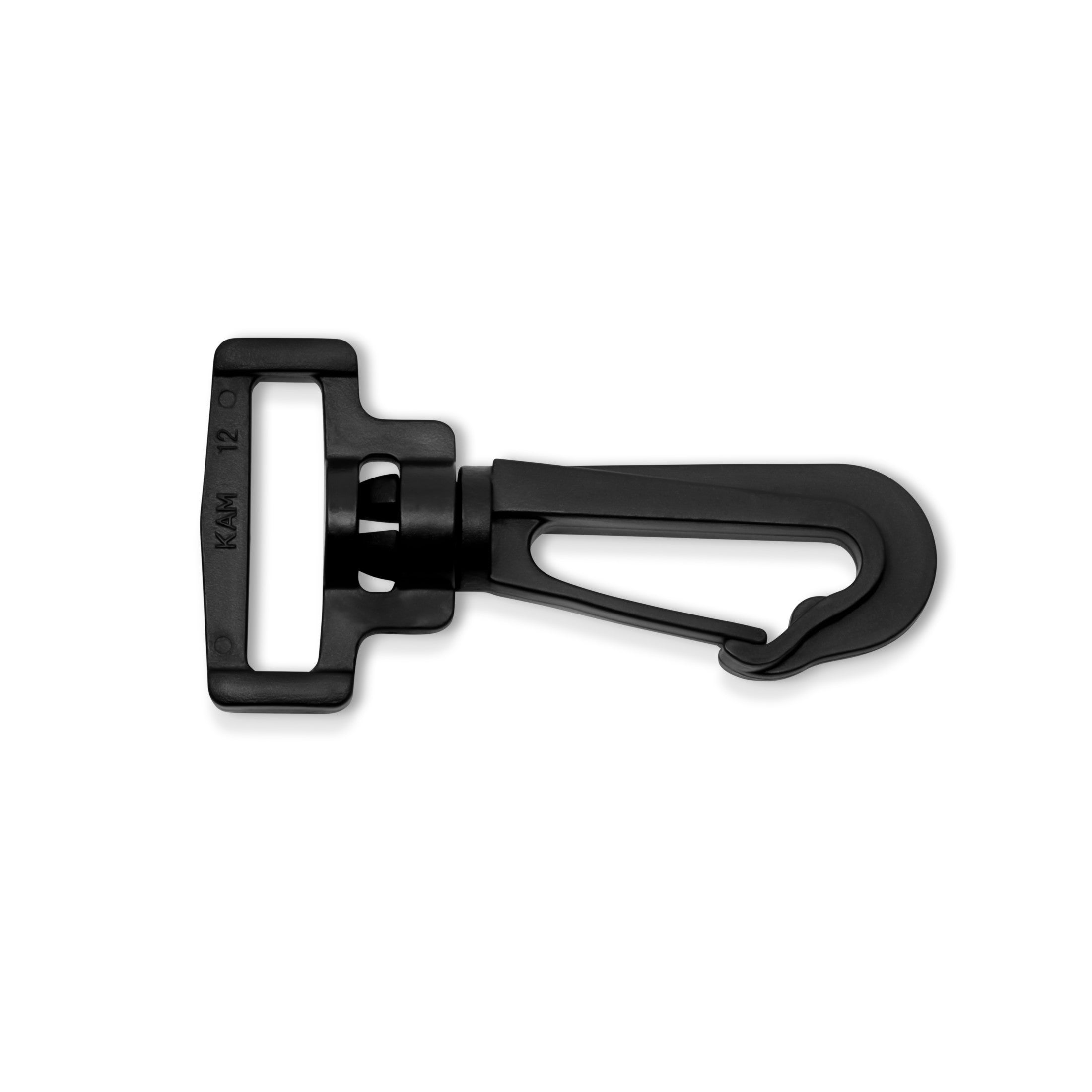 Dritz 476 mousqueton pivotant noir 25 mm