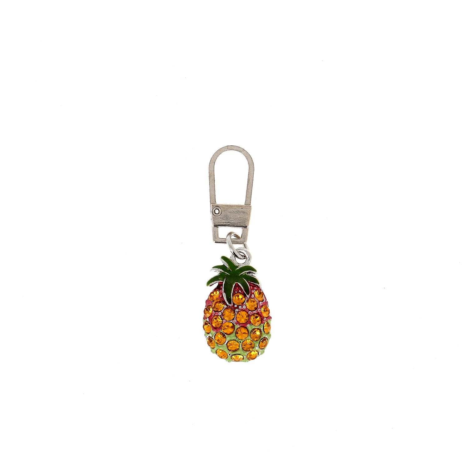 Bohin Tirette confection Ananas vert perles zip