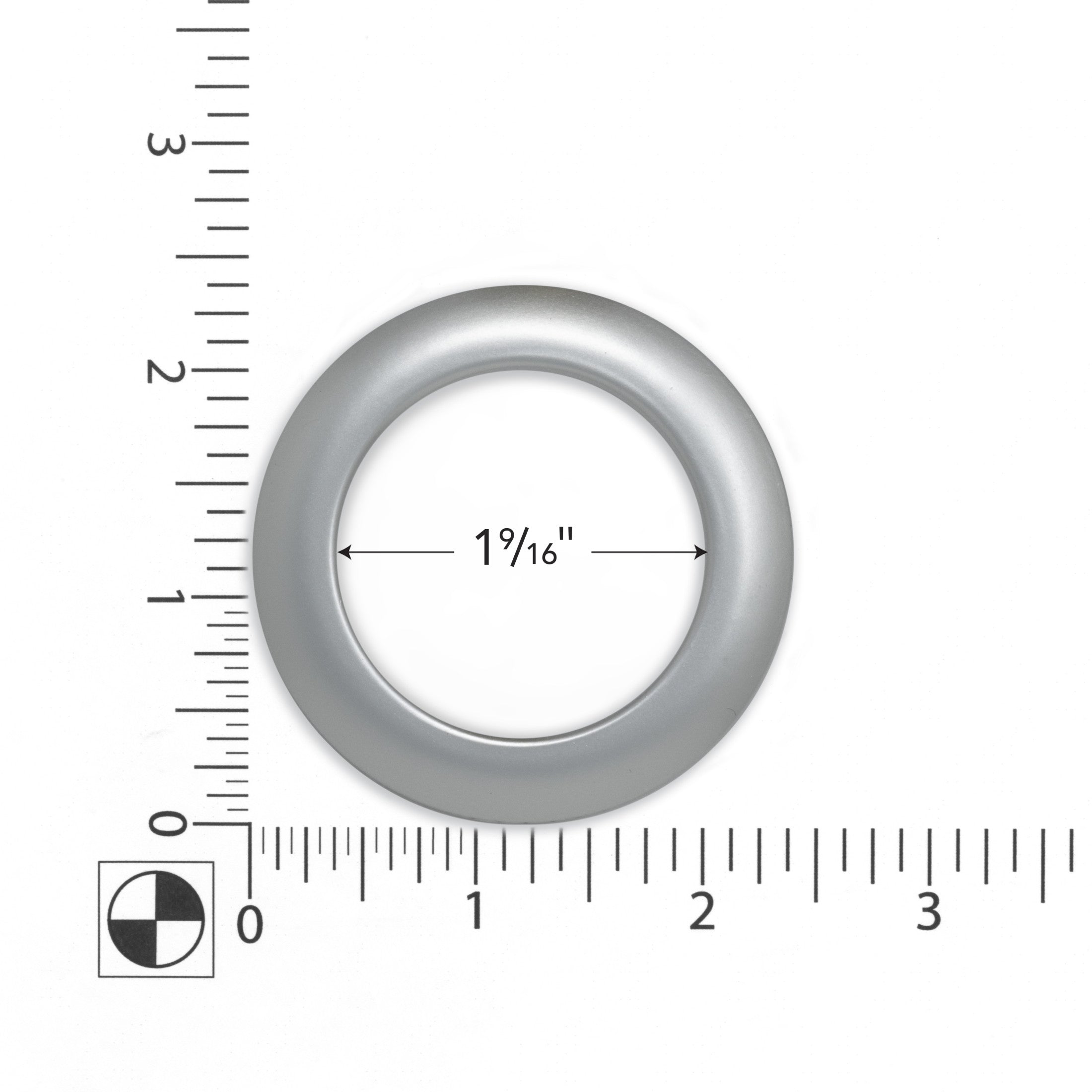 Dritz 1-9/16 œillets rideaux plastique étain x8