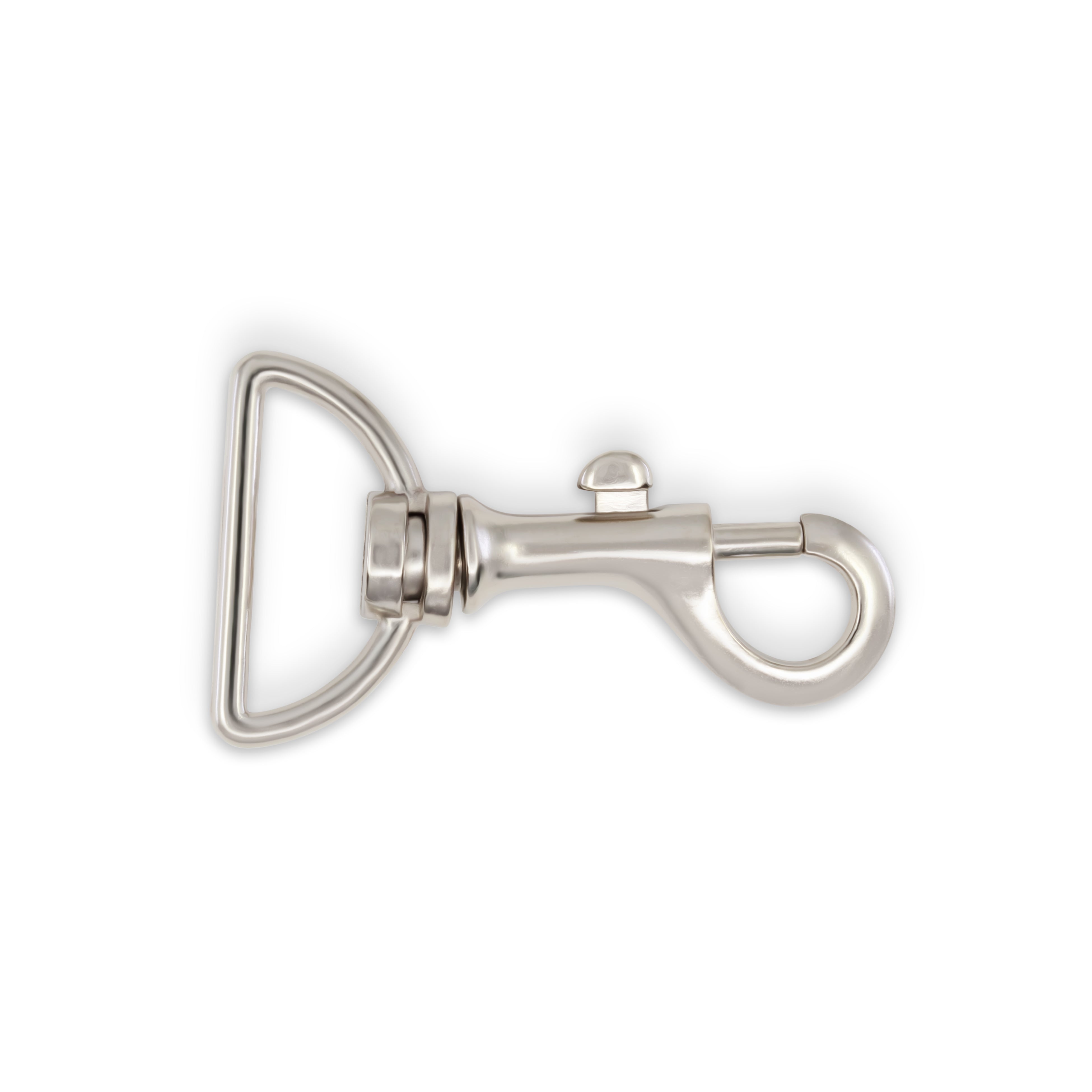 Dritz Mousqueton Pivotant Nickel pour Sangle 22 mm Sac