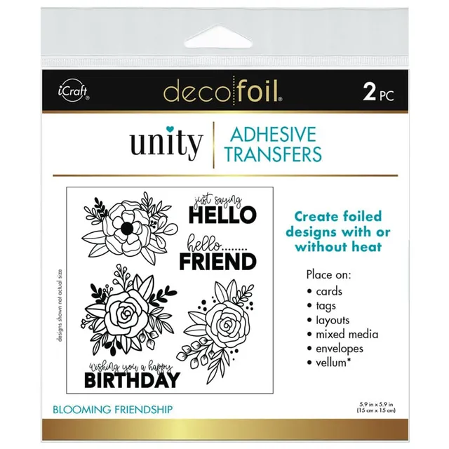 HeatnBond Unity Blooming Friendship transfert adhésif foil 2 feuilles