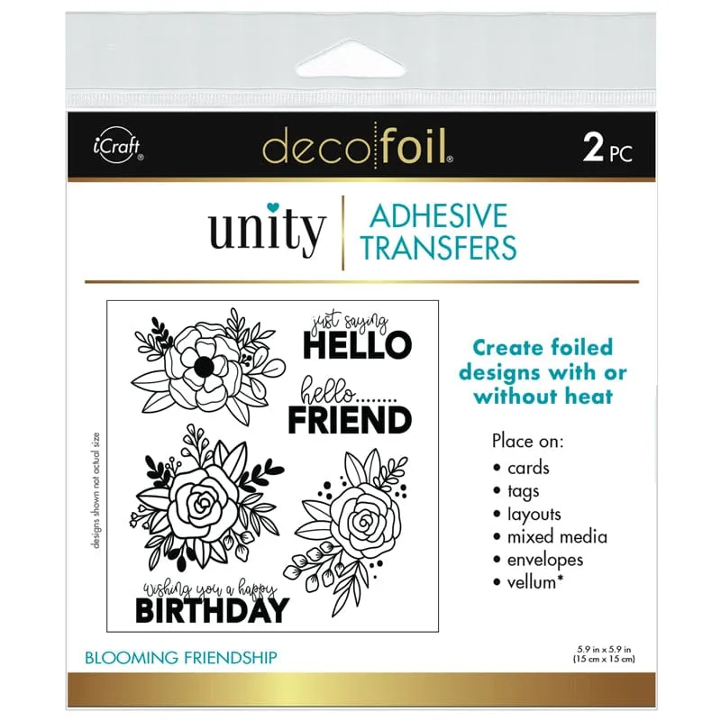 HeatnBond Unity Blooming Friendship transfert adhésif foil 2 feuilles