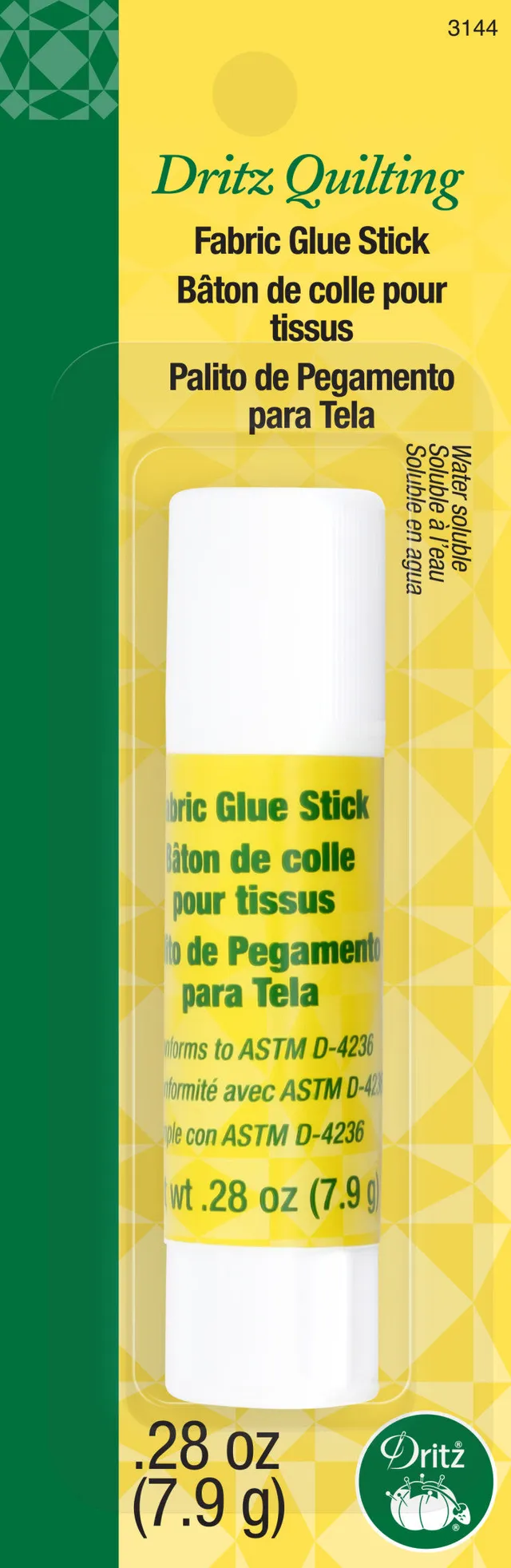 Dritz Bâton Colle Tissu 0.28oz Hydrosoluble Ourlet