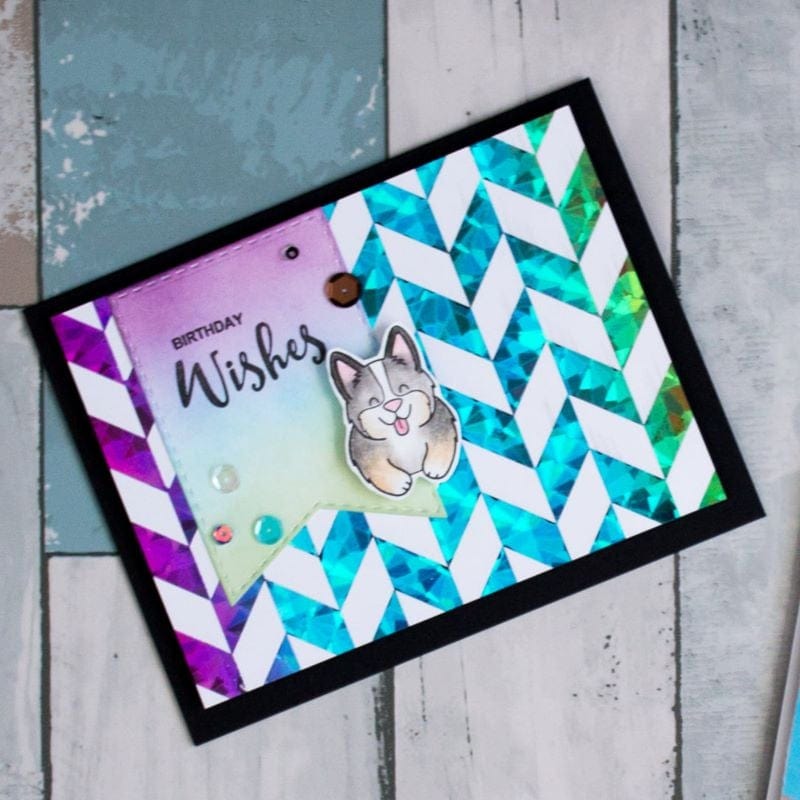 HeatnBond Deco Foil carte toner chic chevrons 8 pièces