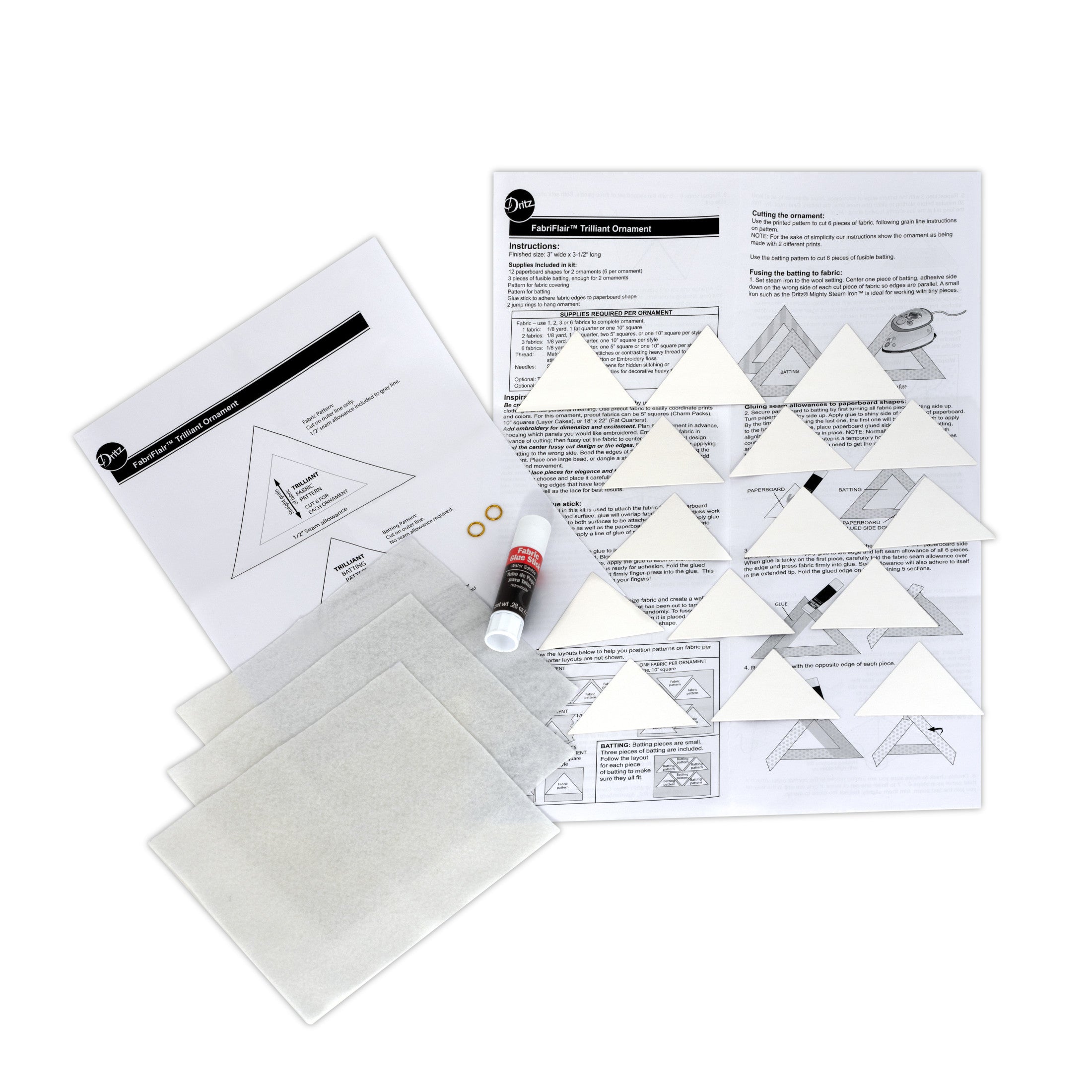 Dritz FabriFlair 653682 kit ornement tissu Trilliant
