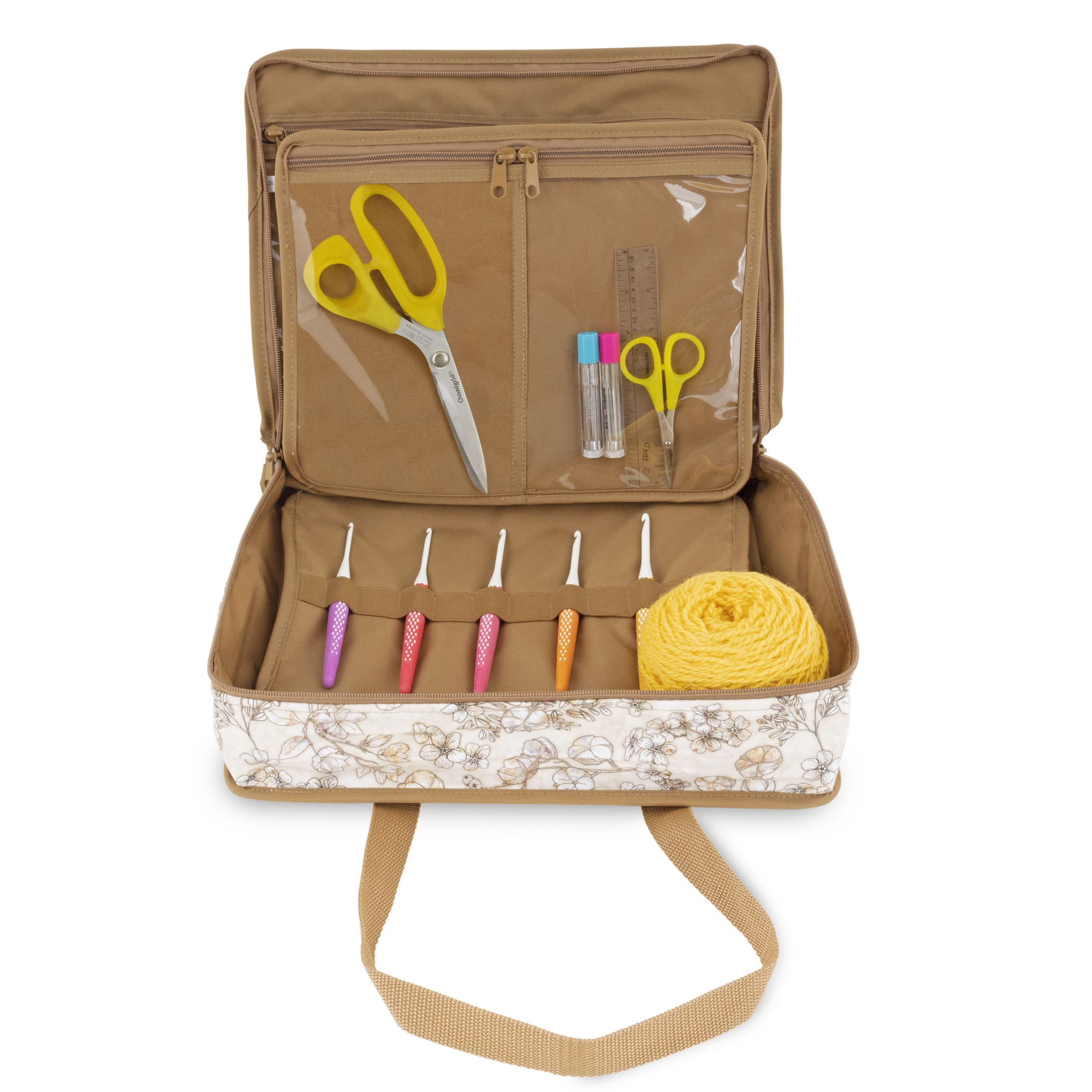 Dritz Sewing Baskets & Storage Z20123-21 sac couture grand floral
