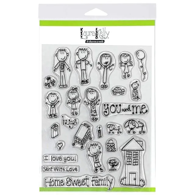 HeatnBond Laura Kelly Me & My Peeps tampon clear 15,2x20,3 cm