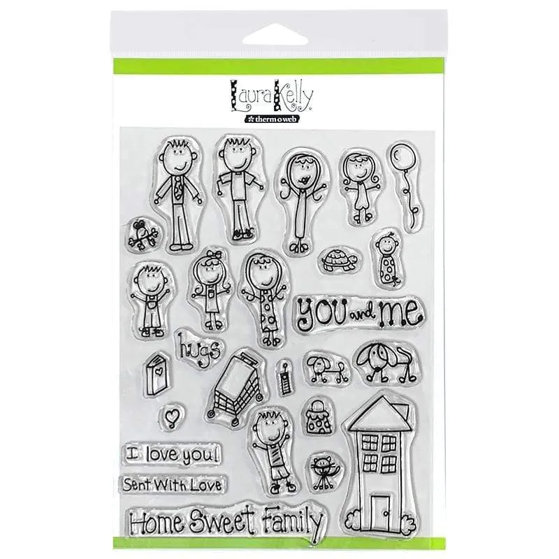 HeatnBond Laura Kelly Me & My Peeps tampon clear 15,2x20,3 cm