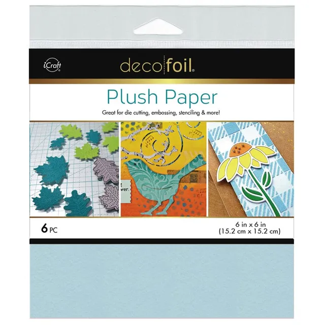 HeatnBond Deco Foil Plush papier flock Blue Sky 6 feuilles